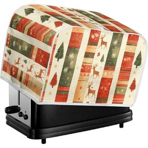 Toaster Cover 2 Slice Blue Ditsy Floral Wide Slot Toaster Covers French Countryside Wild Flower Toaster Appliance Cover Machine Washable with Hang Loop (14x14")2PCS