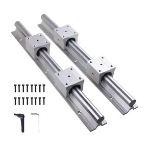 Linear Rails 2PCS SBR16-1000mm and 4 PCS SBR16UU Carriage Bearing Blocks Linear Bearings and Rails for DIY CNC Routers Lathes Machine