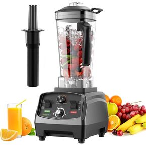 BioloMix Professional Blender,Smoothie Blender,Blender for Kitchen 2200W,68 Oz Capacity,High Speed Blender for Shakes, Smoothies, Ice Crushing, Frozen Fruits (with Extra Parts+600ML Grinding Cups)