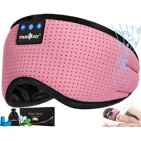 MUSICOZY 3D Bluetooth 5.4 Sleep Headphones Mask, Wireless Music Eye Mask with HD Speakers, Perfect for Side Sleepers, Bluetooth Sleep Mask Headband for Sleeping, Cool Tech Gifts for Men, Women