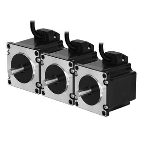 3pcs Nema 23 Stepper Motor 76MM Bipolar 4A 2Nm/283.2oz.in High Torque Nema23 57 Stepper Motor Kit 2 Phase 4-Lead 1.8 Degree Motors for CNC Engraving Machine 3D Printer, 2.25x2.25x3.0inch