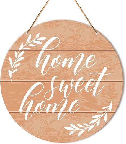 Muktoujaumai Welcome Sign Front Door Decor, Welcome Round Hanging Sign Decor Rustic Decorations Dragonfly Wall Wood Sign for Door, Porch, Home, Housewarming Gift for New House Friend Family in Saudi Arabia