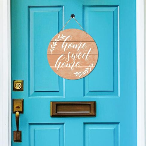 Muktoujaumai Welcome Sign Front Door Decor, Welcome Round Hanging Sign Decor Rustic Decorations Dragonfly Wall Wood Sign for Door, Porch, Home, Housewarming Gift for New House Friend Family in Saudi Arabia