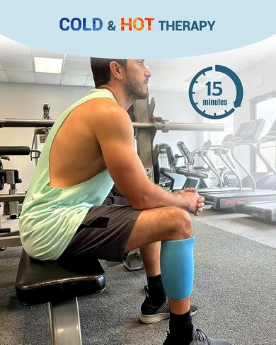 Comfytemp Knee Ice Pack Wrap for Swelling, Reusable Freeze Sleeve for Pain Relief, FSA HSA Eligible, Gel Ice Pack for Injuries, Meniscus Tear Knee Brace, Knee Compression Sleeve, Cold & Hot Therapy -L in Saudi Arabia