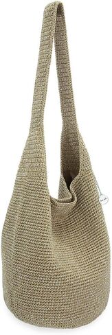 The Sak Crochet Craze 120 Hobo, Large Shoulder Purse with Single Strap, Denim in Kuwait
