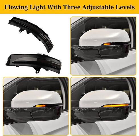 [2pcs] Side Mirror Turn Signal Lights for Ford Fiesta ST MK7 B-Max 2008-2017 Replacement# 1748313/1748314 Sequential Dynamic Mirror Turn Signal Lights Assemely-Smoked Lens in Kuwait