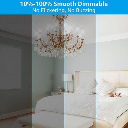 TORCHSTAR Dimmable E12 LED Candelabra Bulb, UL Listed, 60W Equivalent Chandelier Light Bulbs, 550lm, LED Filament Candle Bulb C11, Frosted Glass Ceiling Fan Light Bulbs, 2700K Soft White, Pack of 6 in Saudi Arabia