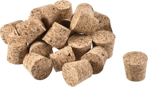 YOKIVE 100 Pcs Tapered Cork Plugs, Wooden Wine Bottle Stoppers, Replacement for Jars Test Tubes (21.5x16x20mm) in Saudi Arabia