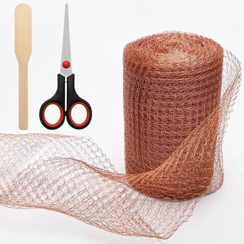 Copper Mesh Roll for Mice Rodent Repellent, 100% Copper Mesh Roll (5 in x 50 ft)- Perfect for Hole Blocking, Gardening, Sturdy and Durable Copper Mesh Rodent Control in Saudi Arabia