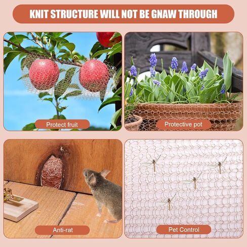 Copper Mesh Roll for Mice Rodent Repellent, 100% Copper Mesh Roll (5 in x 50 ft)- Perfect for Hole Blocking, Gardening, Sturdy and Durable Copper Mesh Rodent Control in Saudi Arabia