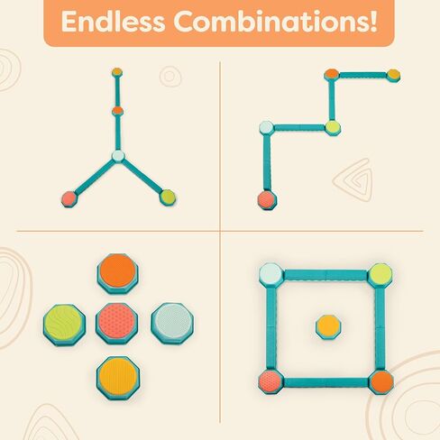B. toys – Tumbling Mat – Gymnastics Mat for Kids – Numbers, Animals, Hopscotch Game – Folding Gym Mat – 3 Years + – Hop-n-Count Mat in Saudi Arabia