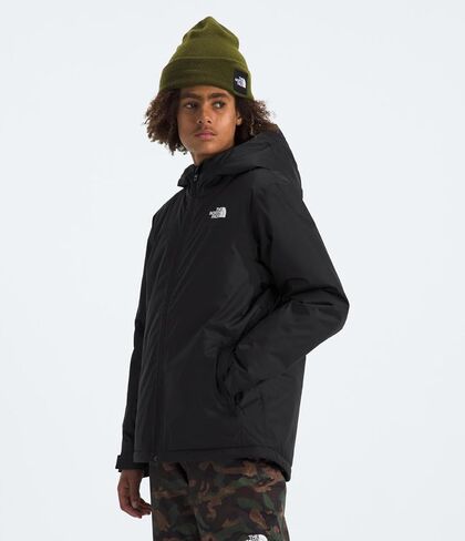 THE NORTH FACE Boys' Freedom Insulated Jacket, Summit Gold Paint Lightening Small Print, X-Small in Kuwait
