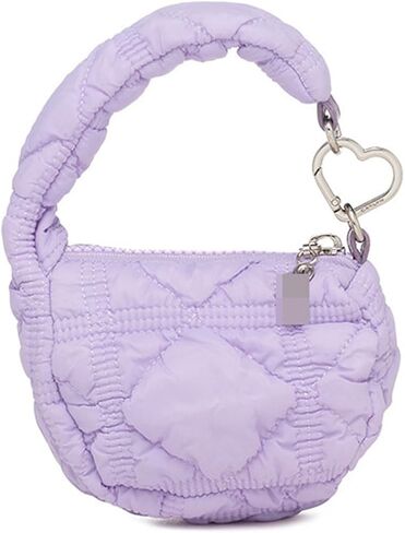 Super Mini Quilted Bag Puffer Wristlet Clutch Purse Nylon Padded Women's Handbags Evening Bag Charm Lipstick bag in Saudi Arabia