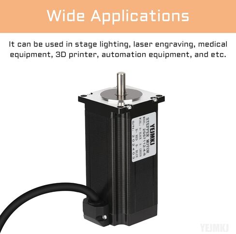 3pcs Nema 23 Stepper Motor 1.2Nm/169.92oz.in 56MM Bipolar 4A High Torque Nema23 Step Motor 1.8deg 4 Wires 57 Motors for 3D Printer CNC Milling Engraving Machine, 2.25x2.25x2.21inch in Saudi Arabia