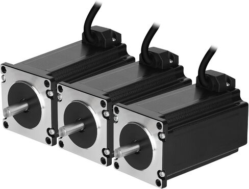 3pcs Nema 23 Stepper Motor 1.2Nm/169.92oz.in 56MM Bipolar 4A High Torque Nema23 Step Motor 1.8deg 4 Wires 57 Motors for 3D Printer CNC Milling Engraving Machine, 2.25x2.25x2.21inch in Saudi Arabia
