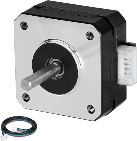 Nema 17 Stepper Motor 40MM Bipolar 1.5 A 42 Motor 42Ncm (59.47oz.in) 2 Phase 4-Lead Stepper Motor 1.8 Degree with 1m Cable and Connector for DIY CNC 3D Printer, 1.66x1.66x1.58inch in Saudi Arabia