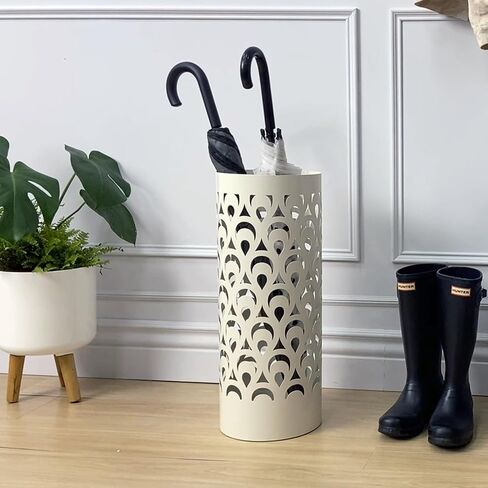 Mango Steam Tall Round Umbrella Holder 21.75 Inches Tall (Peacock Black) in Saudi Arabia