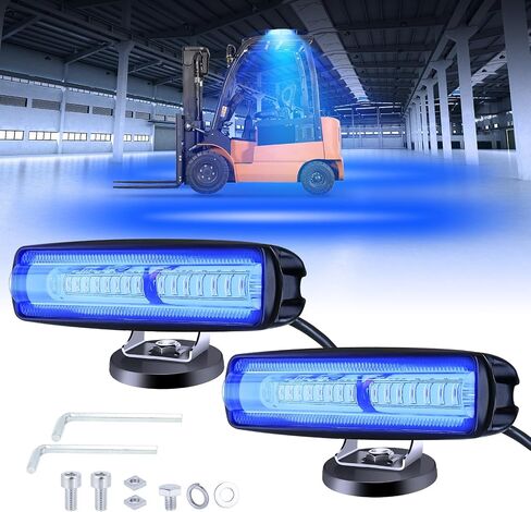 Magnetic LED Forklift Safety Light Blue Forklift Spot Light 1500LM Forklift Backup Light Forklift Warehouse Light Forklift Pedestrian Light 20W DC12-80V in Saudi Arabia