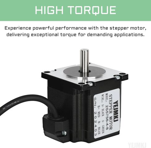 3pcs Nema 23 Stepper Motor 76MM Bipolar 4A 2Nm/283.2oz.in High Torque Nema23 57 Stepper Motor Kit 2 Phase 4-Lead 1.8 Degree Motors for CNC Engraving Machine 3D Printer, 2.25x2.25x3.0inch in Saudi Arabia