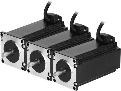 3pcs Nema 23 Stepper Motor 76MM Bipolar 4A 2Nm/283.2oz.in High Torque Nema23 57 Stepper Motor Kit 2 Phase 4-Lead 1.8 Degree Motors for CNC Engraving Machine 3D Printer, 2.25x2.25x3.0inch in Saudi Arabia