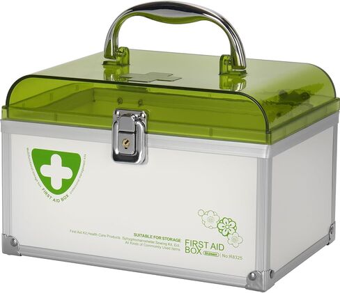 Medicine Lock Box with Key,Pink,8.46 * 5.87 * 5.51 Inch,Locked Medicine Box with Child Safe Lock in Saudi Arabia