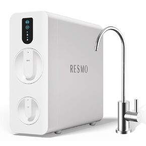 RS2600 Tankless Reverse Osmosis System,8 Stage RO Water Filter System,600 GPD Reverse Osmosis Water Filter,Under Sink Water Filter,2:1 Pure to Drain,NSF/NSI 372 & FCC Certified.LED Display