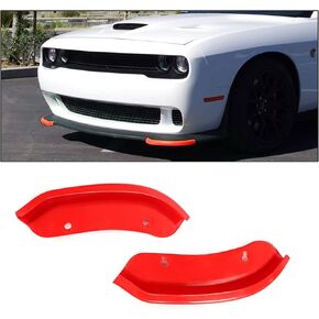Front Bumper Lip Splitter Protector Replacement for 2015-2024 Dodge Challenger Scat Pack, SRT 392 and 2019-2024 RT GT (Red)