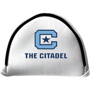 Team Golf NCAA Team Golf NCAA Putter Cover - Mallet White, Fits Most Mallet Putters, Easily Slips on and Secures with Velcro Closure