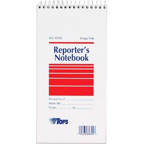 Tops Gregg Ruled Reporter's Notebook (TOPS) 12 Pack