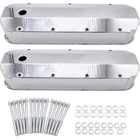 Black Tall Fabricated Aluminum Valve Covers for Big Block Chevy 396 402 427 454