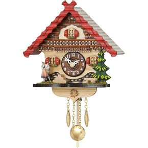 Trenkle Kuckulino Black Forest Clock with Quartz Movement and Cuckoo Chime TU 2057 PQ