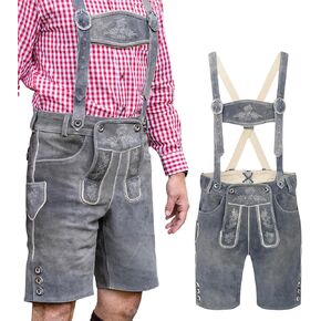 Schöneberger Trachten Couture Lederhosen Men, Genuine Leather - Antique German Lederhosen, Bavarian Oktoberfest Trouser