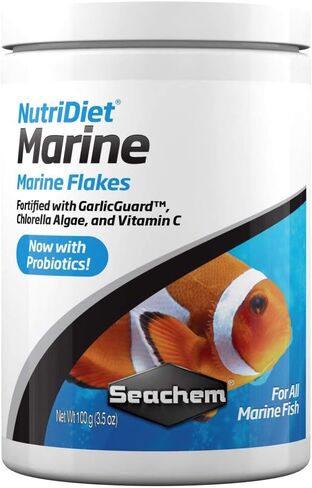 Seachem Nutridiet Marine Flakes with Probiotics 100g/3.5 oz (1094) in Saudi Arabia