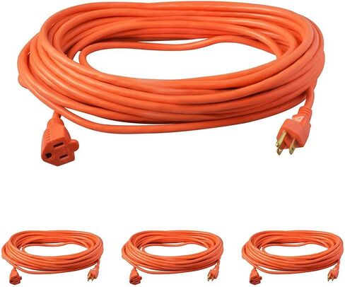Southwire Light Duty Extension Cord, 50Ft, 16 Gauge, 3 Conductor, Outdoor Extension Cord, SJTW, Orange, 2308SW8803 in Saudi Arabia