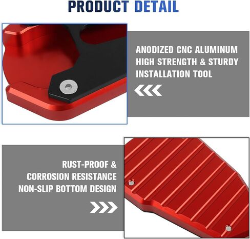 Kickstand Extender Enlarger Pad Side Stand Extension Plate Replacement for Suzuki SV650 SV650X 2015-2023 Side Parking Stand Foot Pad(Blue) in Saudi Arabia