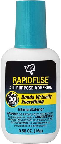 DAP 00155 0.85 Ounce RapidFuse All Purpose Adhesive, Clear 6 Pack in Saudi Arabia