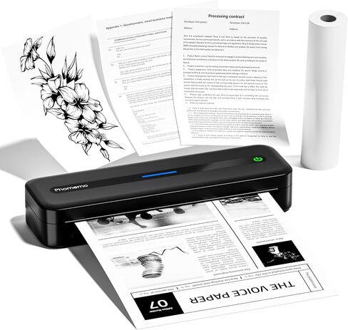 Phomemo Portable Printer,[Upgrade]M832 Inkless Printer,Bluetooth Portable Printers Wireless for Travel,8.5''x 11''Thermal Printer Support Multi Sizes for Home,Office,Car,Compatible with Phone & Laptop in Saudi Arabia