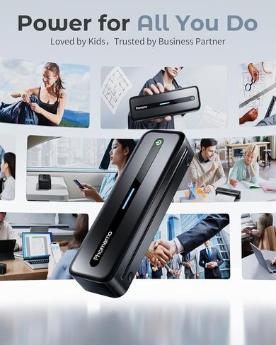Phomemo Portable Printer,[Upgrade]M832 Inkless Printer,Bluetooth Portable Printers Wireless for Travel,8.5''x 11''Thermal Printer Support Multi Sizes for Home,Office,Car,Compatible with Phone & Laptop in Saudi Arabia