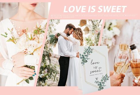 Love is Sweet Sign for Dessert Table( 8 x 11 Inch Table Sign with Holder) Minimalist Bridal Shower Sign Please Take A Treat, Wedding Dessert Table Sign, Minimalist Wedding Signs Favors for Guests WEEDS12 in Saudi Arabia