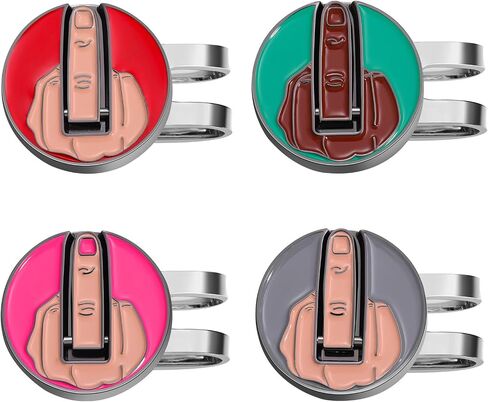 Magnetic Golf Ball Marker Clips, Novel Enamel Golf Ball Markers, Golf Ball Marker Hat Clip Magnet for Men Women Golfer Gifts in Saudi Arabia