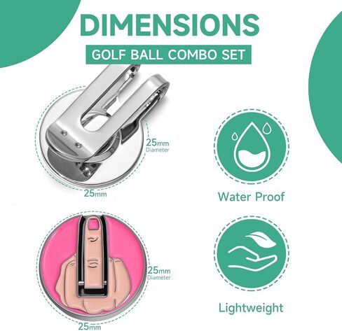 Magnetic Golf Ball Marker Clips, Novel Enamel Golf Ball Markers, Golf Ball Marker Hat Clip Magnet for Men Women Golfer Gifts in Saudi Arabia