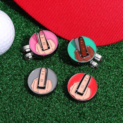 Magnetic Golf Ball Marker Clips, Novel Enamel Golf Ball Markers, Golf Ball Marker Hat Clip Magnet for Men Women Golfer Gifts in Saudi Arabia