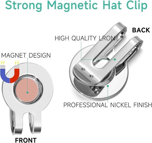 Magnetic Golf Ball Marker Clips, Novel Enamel Golf Ball Markers, Golf Ball Marker Hat Clip Magnet for Men Women Golfer Gifts in Saudi Arabia