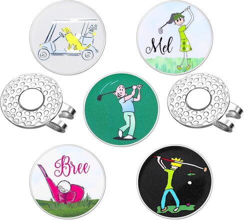 Magnetic Golf Ball Marker Clips, Novel Enamel Golf Ball Markers, Golf Ball Marker Hat Clip Magnet for Men Women Golfer Gifts in Saudi Arabia