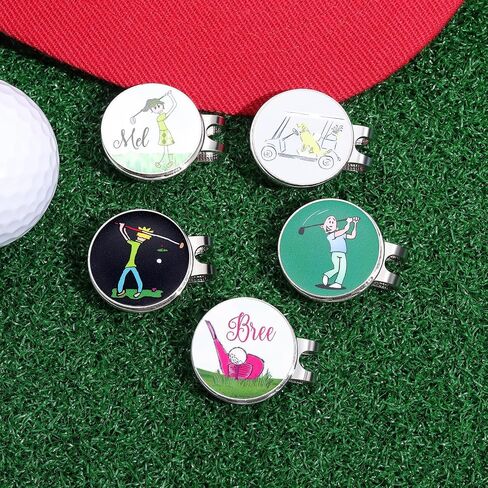 Magnetic Golf Ball Marker Clips, Novel Enamel Golf Ball Markers, Golf Ball Marker Hat Clip Magnet for Men Women Golfer Gifts in Saudi Arabia