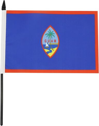 علم طاولة سورينام من AZ FLAG مقاس 5 بوصة × 8 بوصة - علم مكتب سورينام مقاس 21 × 14 سم - عصا وقاعدة بلاستيكية سوداء in Kuwait