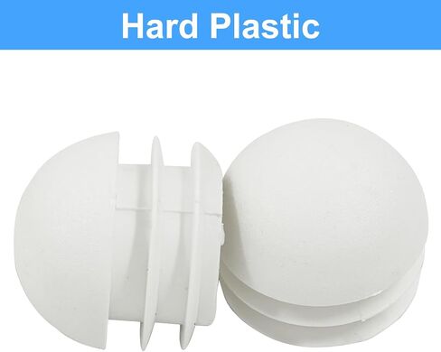 3/4 Inch Round Plastic Plugs, 30pcs White Tube Inserts Chair Leg Glide Protectors, Furniture Pipe Tube End Caps for Table Chair Legs (19mm) in Saudi Arabia