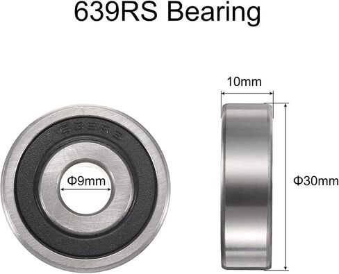 uxcell 2pcs 6303-2RS Bearing 17x47x14mm, Chrome Steel Double Rubber Seals Precision Bearing, Lubricated Deep Groove Ball Bearings, P6 (ABEC 3) in Saudi Arabia