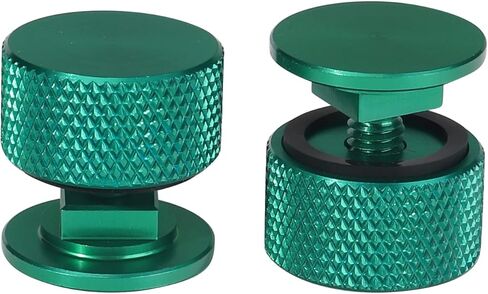 3mirrors Welding Hood (Pipeliner) Helmet Fasteners Gold Headgear Replacement Parts Accessories Screws Flip Hood Aluminum - Anodized w/Silicone Washer 1 Pair in Kuwait