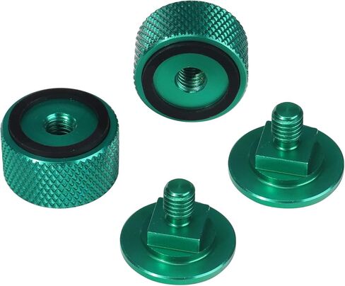 3mirrors Welding Hood (Pipeliner) Helmet Fasteners Gold Headgear Replacement Parts Accessories Screws Flip Hood Aluminum - Anodized w/Silicone Washer 1 Pair in Kuwait